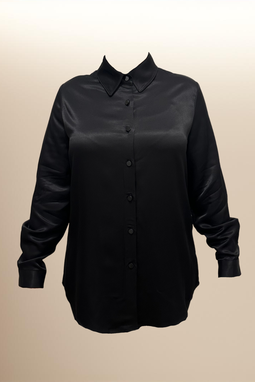 Chemise satinée - Noir