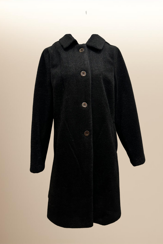 Manteau effet laine - Noir