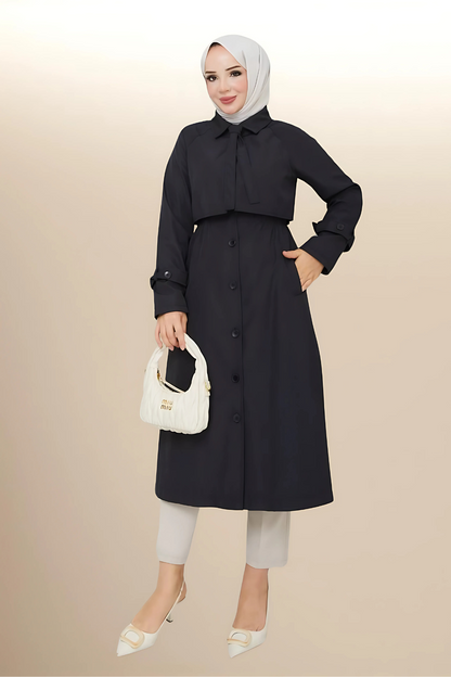 Trench de pluie - Noir