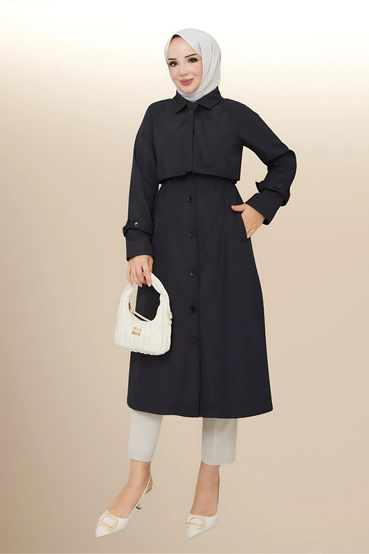 Trench de pluie - Noir
