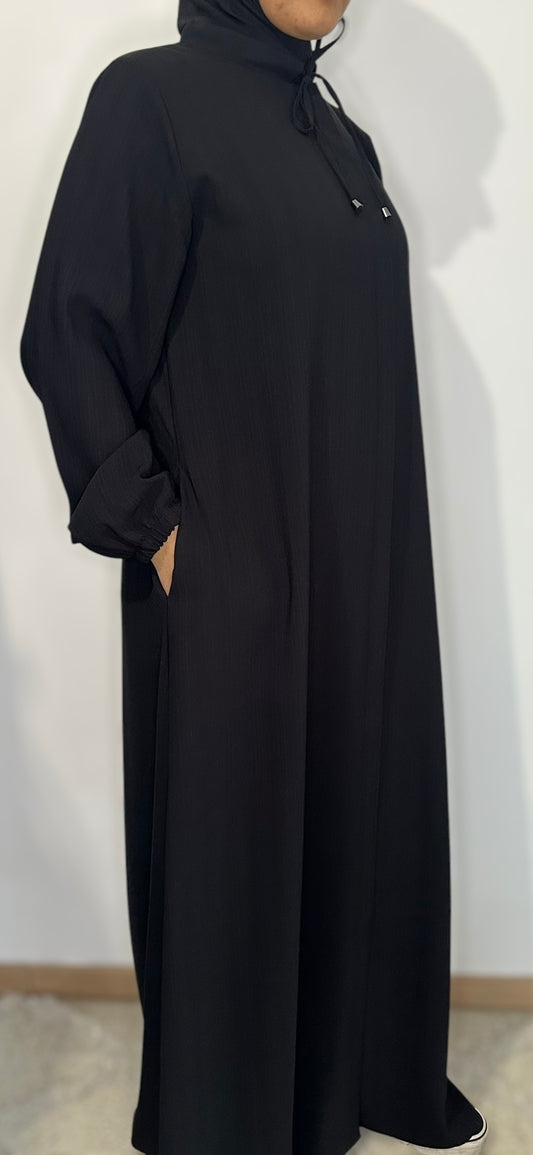 Abaya fine - Noir
