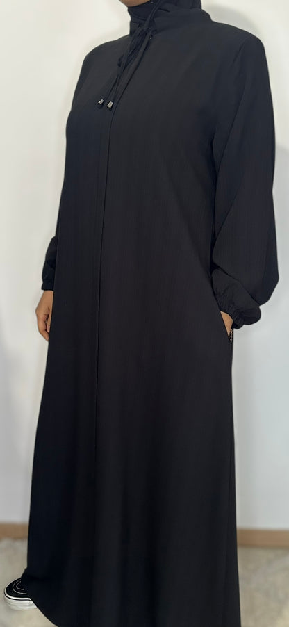 Abaya fine - Noir