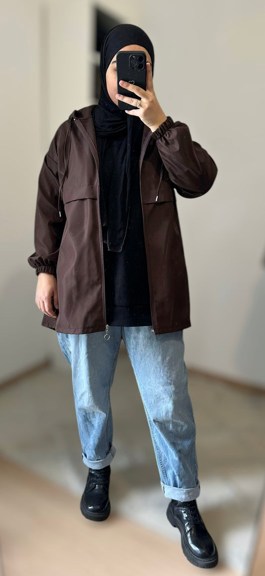 Veste de pluie - Marron
