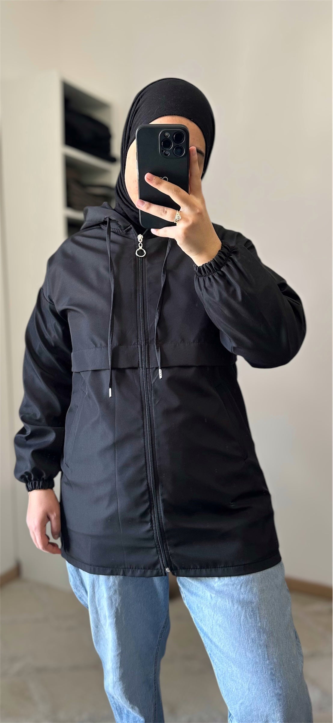 Veste de pluie - Noir